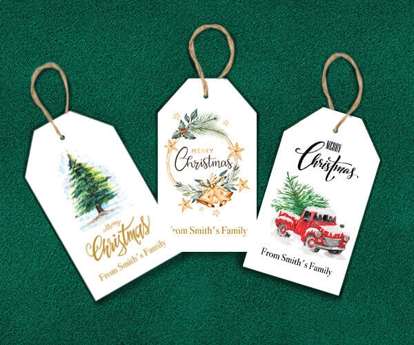 Custom Christmas Hangtags