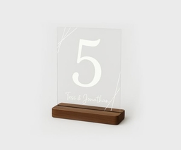 acrylic table number printing