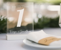 acrylic table number printing