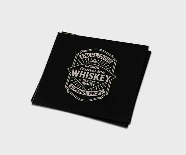 Black Napkin Printing