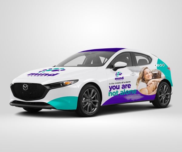 Sedan car wrap