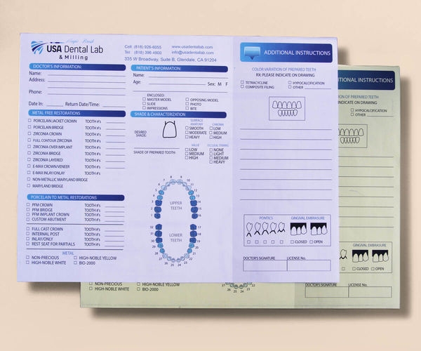 Color NCR Form