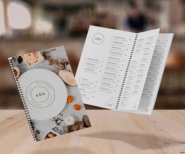 Dine In Menu Printing