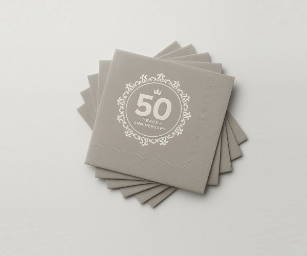 Personalized Anniversary Napkins
