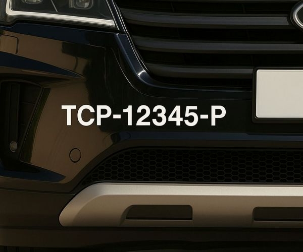 TCP Number Decal Sticker