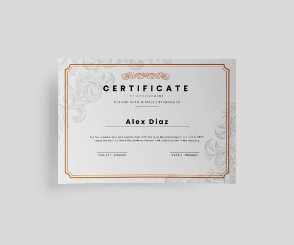 Custom Certificate Printing