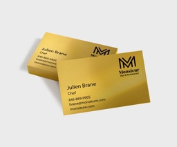 metallic gold cards