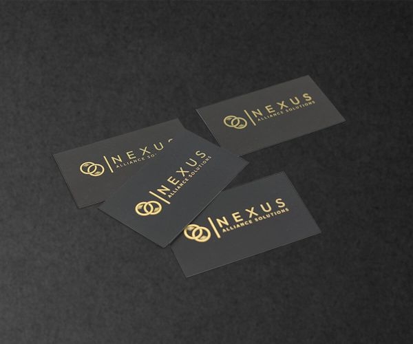 Raised Foil Business Cards