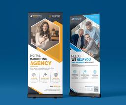 Black Stand Pop Up Banners