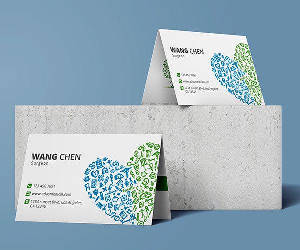 Fold Over Business Cards