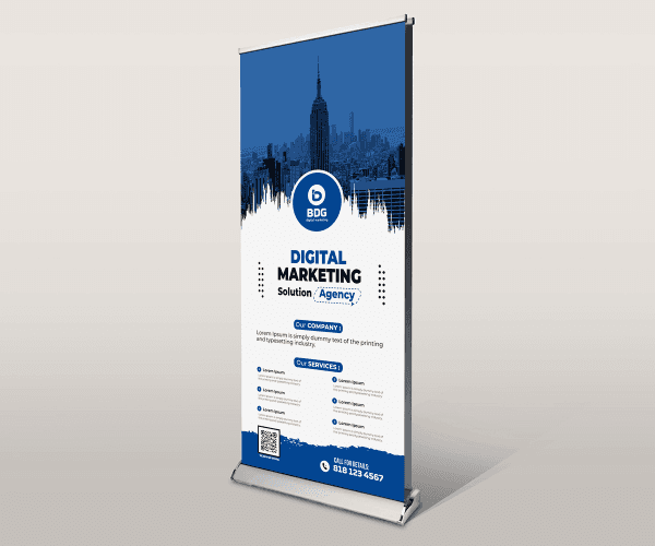 Double Sided Retractable Banner