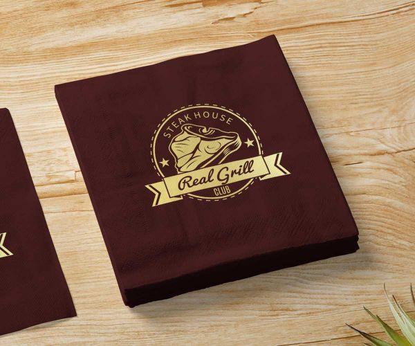 Foil Stamped Napkins