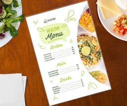 Laminated Menu Printing