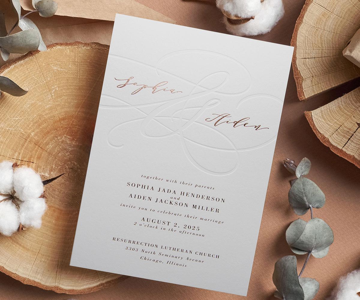 Love Embraced Invitation Card