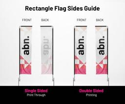 Front/back rectangle flag