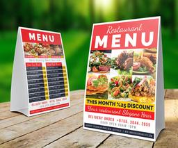 Table Tent Card Printing Los Angeles, Print Table Tent Cards in Los Angeles