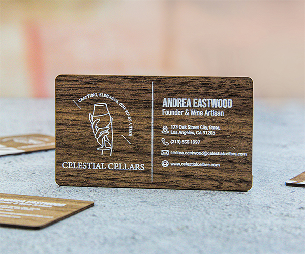 Custom Wooden Business Cards