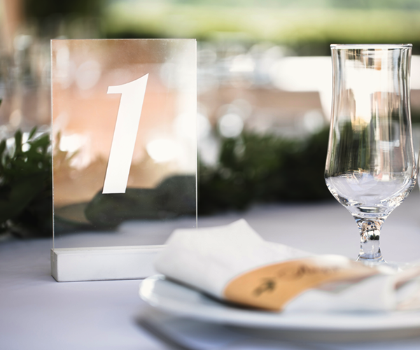 Acrylic Table Numbers by AxiomPrint
