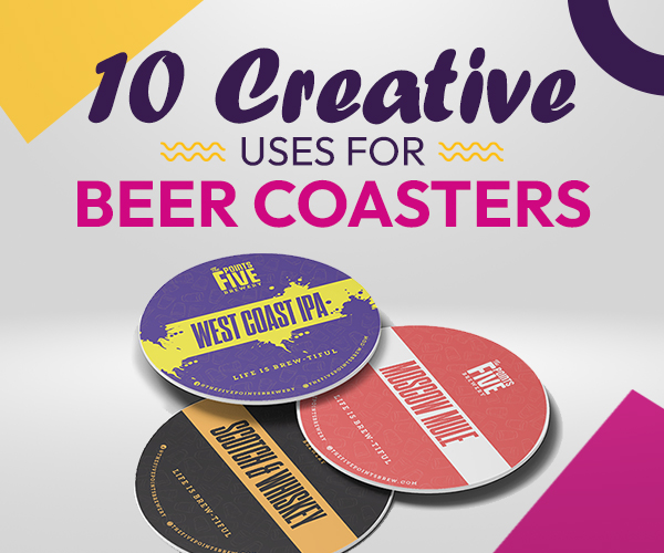 Custom beer coasters by AxiomPrint
